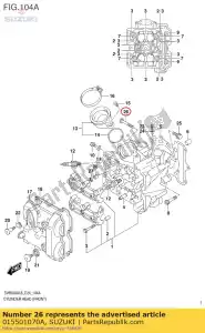 suzuki 015501070A parafuso rm413 - Lado inferior