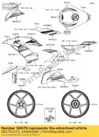 560751675, Kawasaki, padrão, tanque de combustível, lh zx636fgfa kawasaki  zx 600 636 2016 2017, Novo