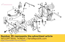 Ici, vous pouvez commander le ressort, béquille principale auprès de Honda , avec le numéro de pièce 50522MT3600: