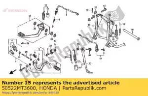 honda 50522MT3600 ressort, béquille principale - La partie au fond