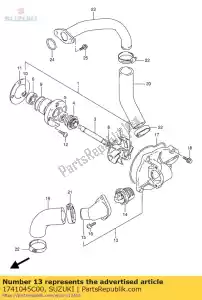 suzuki 1741045C00 nasadka komplet, w / p. - Dół