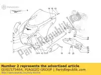 GU01575464, Piaggio Group, lh lat.fairing champagne moto guzzi v le mans sport naked 1100 11, Nuevo