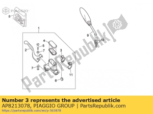 aprilia AP8213078 u-bolt - Bottom side