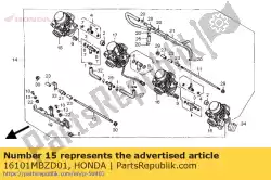 Aqui você pode pedir o nenhuma descrição disponível no momento em Honda , com o número da peça 16101MBZD01: