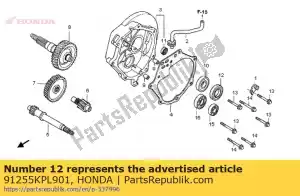 Honda 91255KPL901 oil seal, 27x42x7 - Bottom side