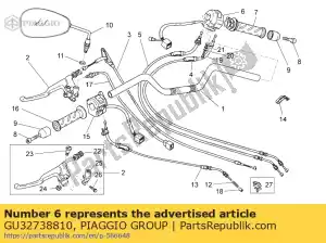 Piaggio Group GU32738810 rh lichten selector - Onderkant