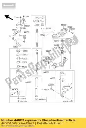 Ici, vous pouvez commander le fourche avant auprès de Kawasaki , avec le numéro de pièce 440651068: