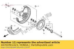 Aquí puede pedir llanta, rueda fr de Honda , con el número de pieza 44701MCL023: