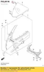 suzuki 0912505134 tornillo - Lado inferior