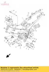 yamaha 3VD214111035 steun motor 1 - afbeelding 9 van 9