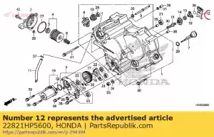 Honda 22821HP5600 placa, leva de embrague - Lado inferior