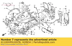 Tutaj możesz zamówić b? Otnik, fr * r232 * od Honda , z numerem części 61100HP0U00ZB: