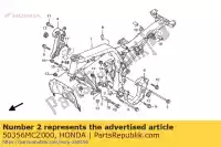 50356MCZ000, Honda, kraag, fr. motor hanger honda cb 900 2002 2003 2004 2005, Nieuw