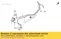 Aqui você pode pedir o tubo, junta pcv em Honda , com o número da peça 45133MATE00: