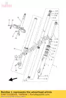 5VKF31020000, Yamaha, fourche avant assy gauche yamaha xt 660 2004 2005 2006 2007, Nouveau