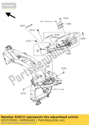 Qui puoi ordinare banda, blocco u zr1000b7f da Kawasaki , con numero parte 920720090: