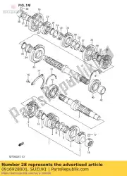 Here you can order the washer,lock from Suzuki, with part number 0916928001: