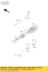 Qui puoi ordinare supporto, cambia tamburo zx750-j1 da Kawasaki , con numero parte 130911722: