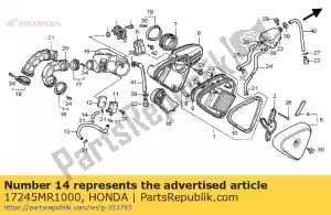 Honda 17245MR1000 tubo, rr. filtro de aire sub - Lado inferior