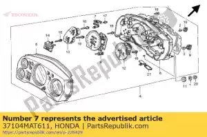 honda 37104MAT611 indicateur comp., led - La partie au fond