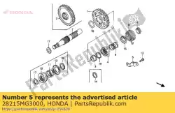 Here you can order the no description available at the moment from Honda, with part number 28215MG3000: