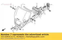 Here you can order the headli ght unit comp. From Honda, with part number 33150KSC673: