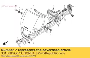 honda 33150KSC673 headli ght unit comp. - Bottom side