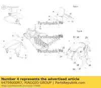 64759000R7, Piaggio Group, Voorspatbord     , Nieuw