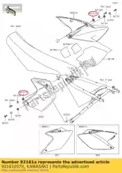 Here you can order the damper from Kawasaki, with part number 921610570: