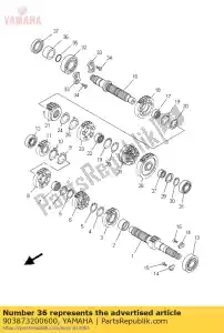 yamaha 903873200600 collar - Bottom side