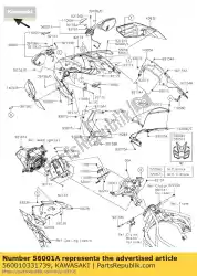 Aquí puede pedir espejo-montaje, rh, m. F. S. Bla zx100 de Kawasaki , con el número de pieza 560010331739: