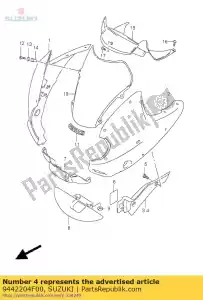 Suzuki 9442204F00 cover cwl.inn.l - Bottom side