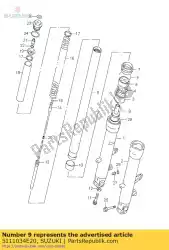 Qui puoi ordinare tubo interno da Suzuki , con numero parte 5111034E20: