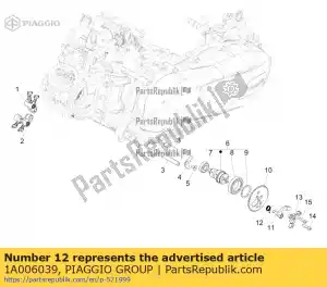 Piaggio Group 1A006039 ressort de décompression - La partie au fond