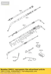 Here you can order the cable-clutch from Kawasaki, with part number 540111326: