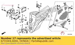 Here you can order the net assy., fr. Side from Honda, with part number 67310HL3A40: