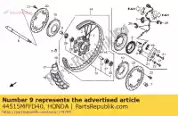 44515MFFD40, Honda, ring, fr. pulser honda xl 700 2008 2009 2010 2011, New