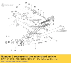 Aprilia AP8121999, Staan ??speld, OEM: Aprilia AP8121999