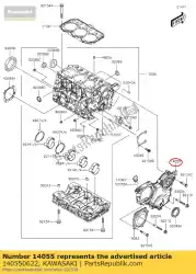 Ici, vous pouvez commander le 01 cas-engrenage auprès de Kawasaki , avec le numéro de pièce 140550622: