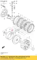 2147148H00, Suzuki, sedile, rondella ondulata suzuki  gw 250 2014 2015 2017 2018, Nuovo