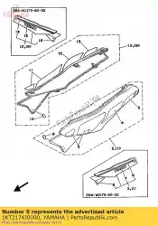 Here you can order the graphic 5 from Yamaha, with part number 1KT2174J0000: