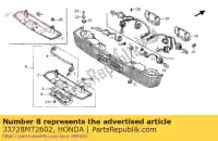 33728MT2602, Honda, socket comp., licenza lig honda gl goldwing se  valkyrie f6c gold wing interstate i aspencade a gl1500 gl1500se gl1500a 1500 , Nuovo