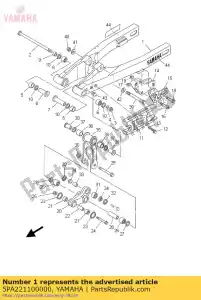 yamaha 5PA221100000 tylny wahacz komp. - Dół