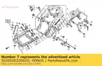 50200GEZ000ZD, Honda, szyna siedziska komp. * nh1 * (nh1 czarny) honda nps 50 2005 2006 2007 2008 2009 2010 2011 2012, Nowy