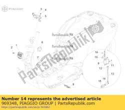 Aprilia 969348, Ekranowana nasadka, OEM: Aprilia 969348