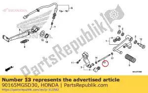 honda 90165MGSD30 boulon a, tirant - La partie au fond