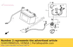 Ici, vous pouvez commander le cable, start bat auprès de Honda , avec le numéro de pièce 32401MBWD20: