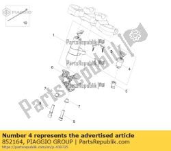 Aprilia 852164, Top-box-schloss, OEM: Aprilia 852164