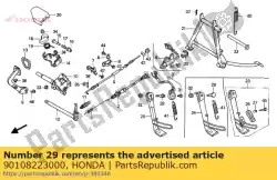 Ici, vous pouvez commander le vis, pivot de béquille latérale auprès de Honda , avec le numéro de pièce 90108223000: