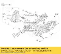 1A01322102, Piaggio Group, carter completo 2? cat p beverly 400 21 piaggio zapmd220,  zapmd2200 zaptd120 400 2020 2021 2022, Nuovo